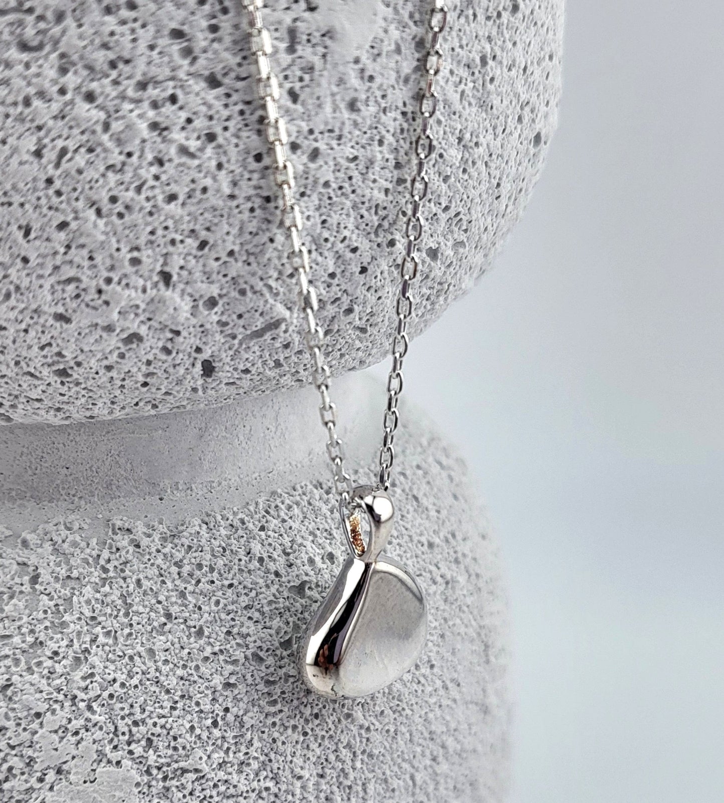 Sterling Silver Water Drop Necklace