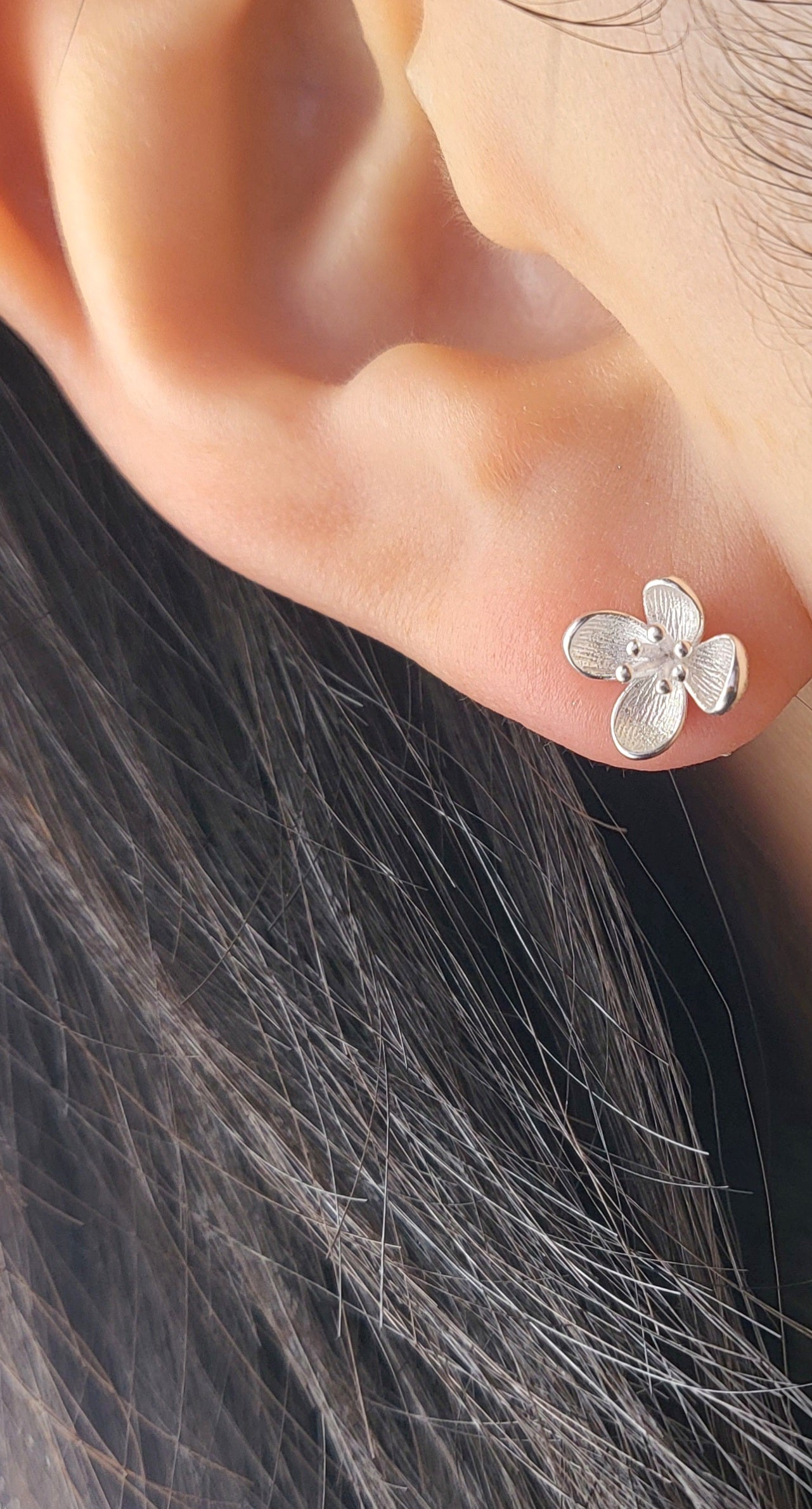 Sterling Silver Petite Meadow Studs