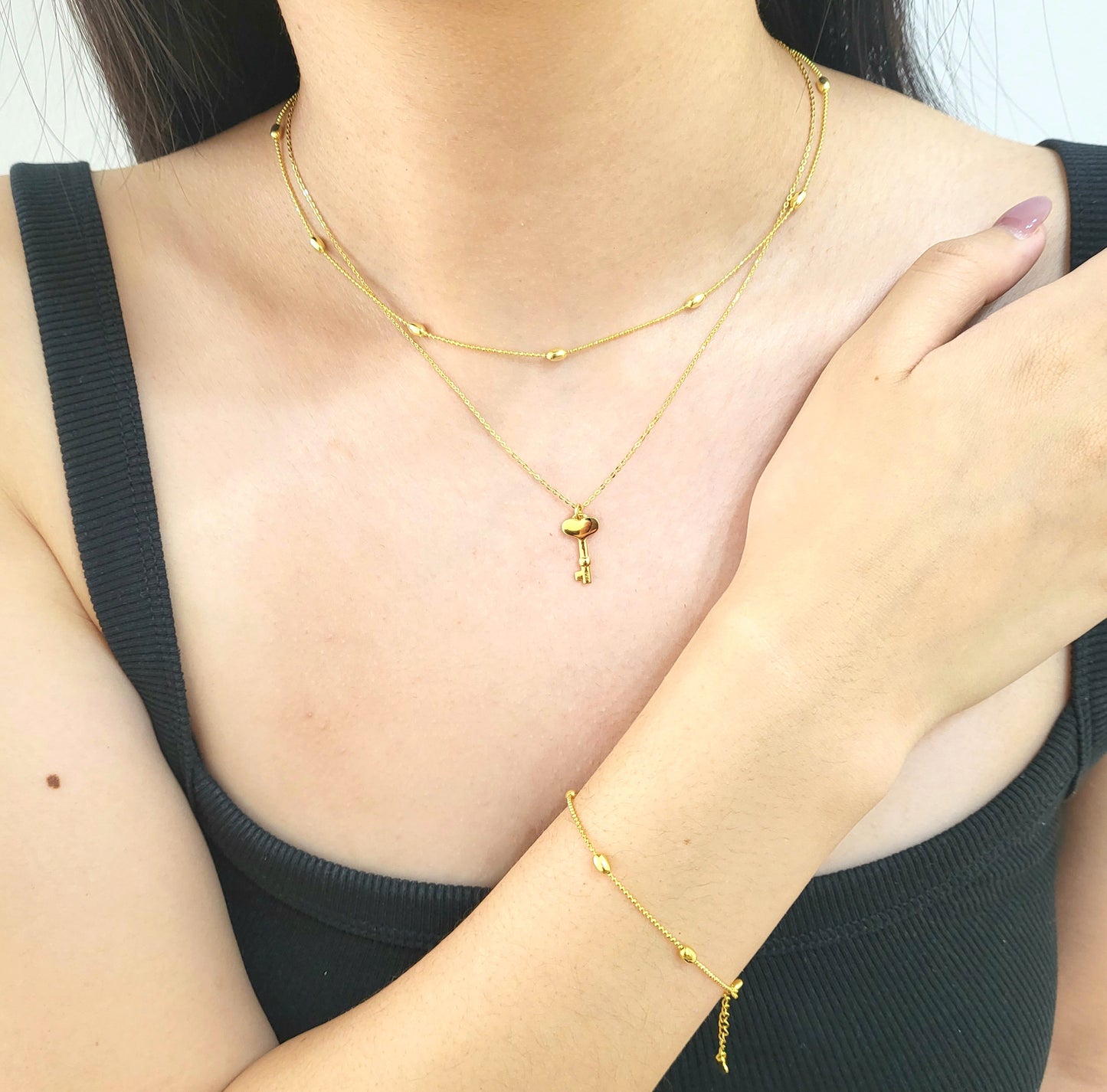 Rose Gold Plated Sterling Silver Everyday Glow Necklace