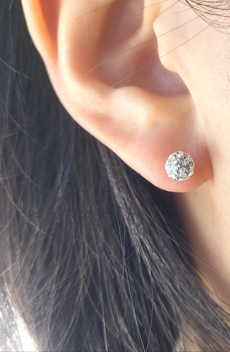 Sterling Silver Starlit Sphere Studs