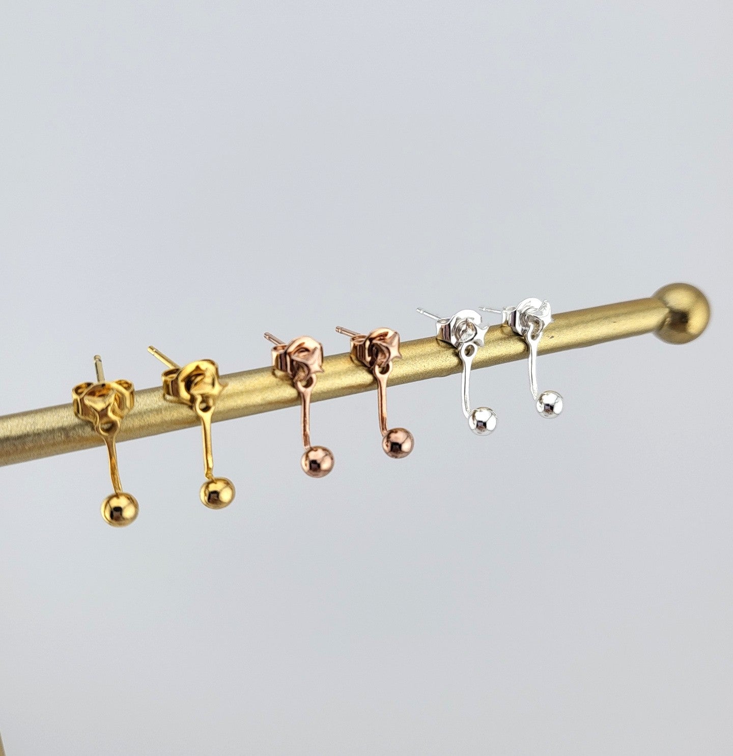 Gold Plated Sterling Silver Starlit Drop Earrings