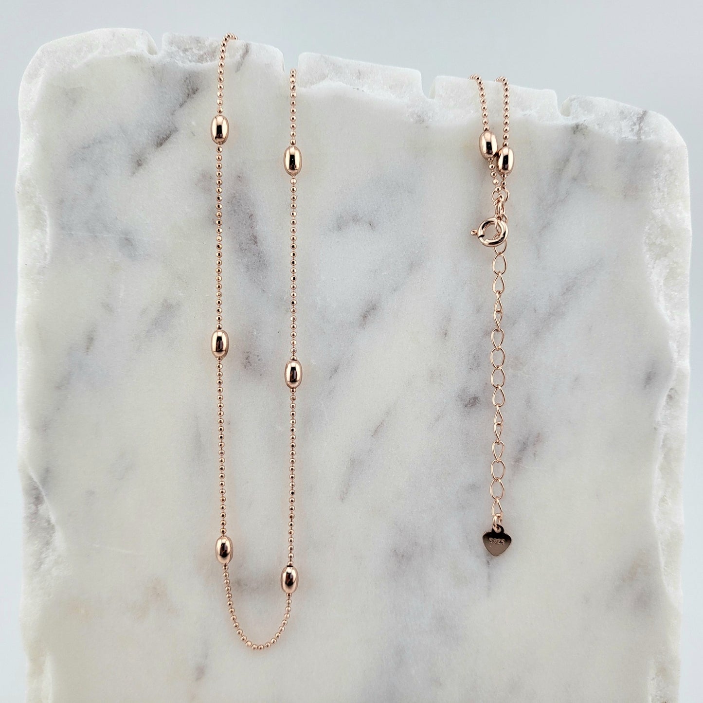 Rose Gold Plated Sterling Silver Everyday Glow Necklace