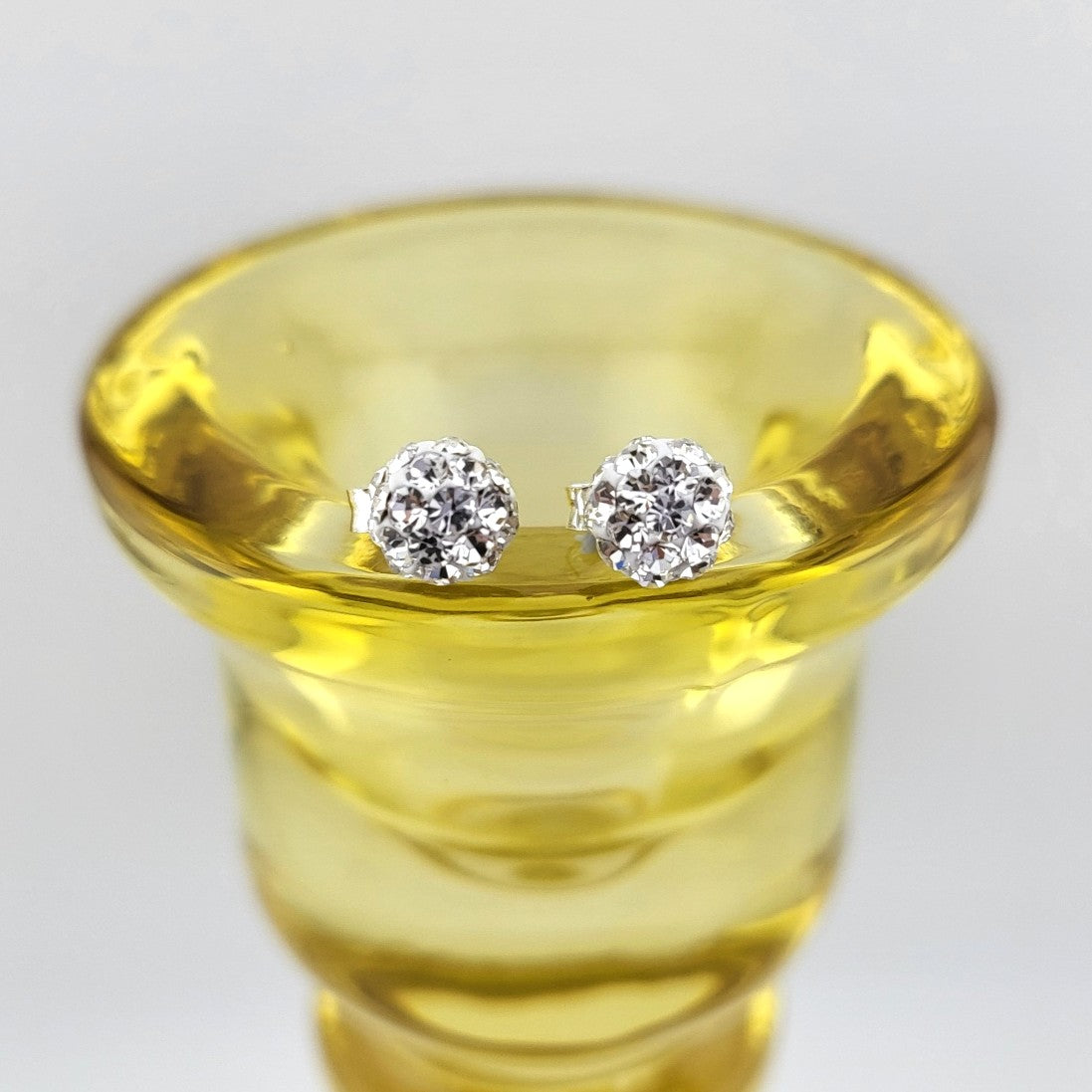 Sterling Silver Starlit Sphere Studs
