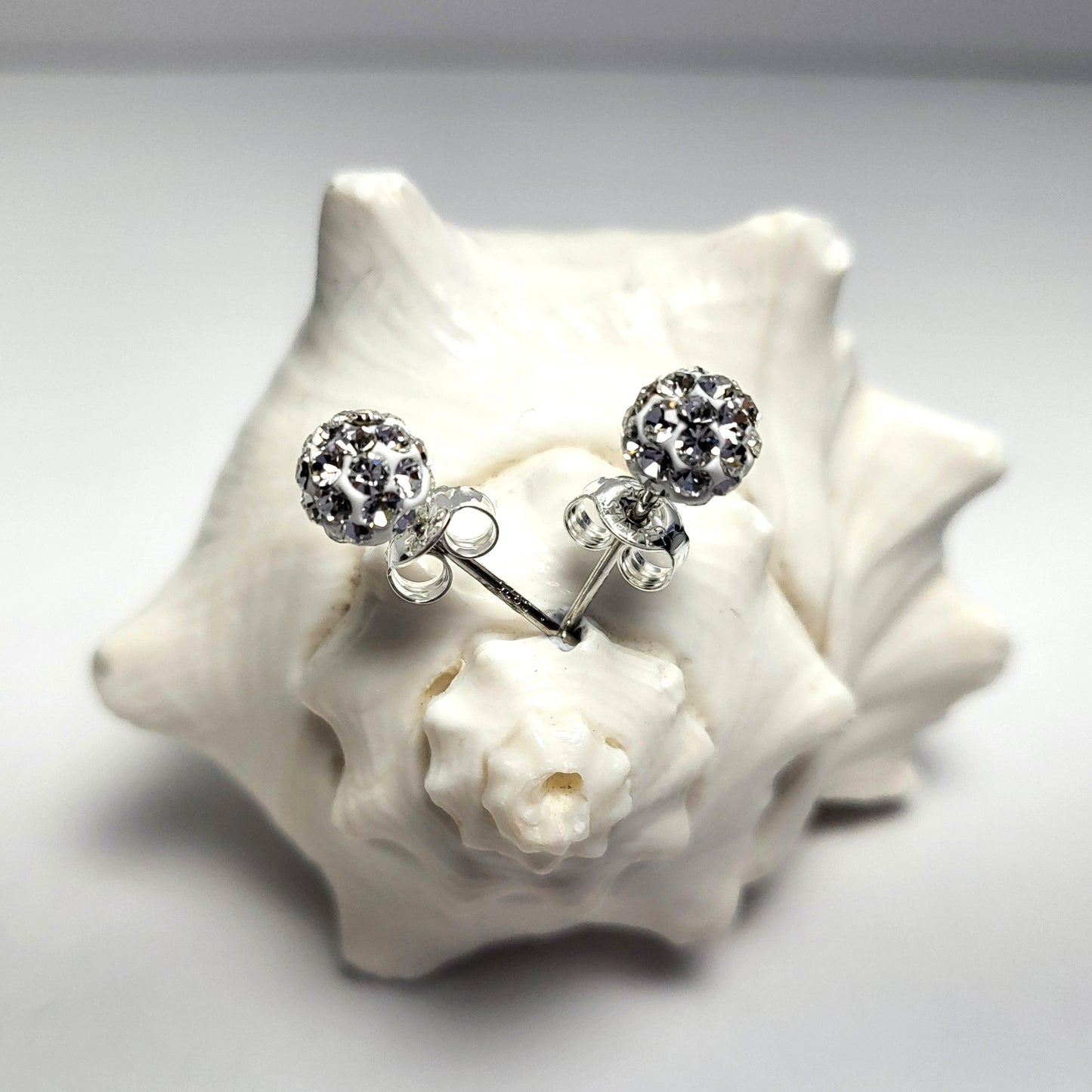 Sterling Silver Starlit Sphere Studs