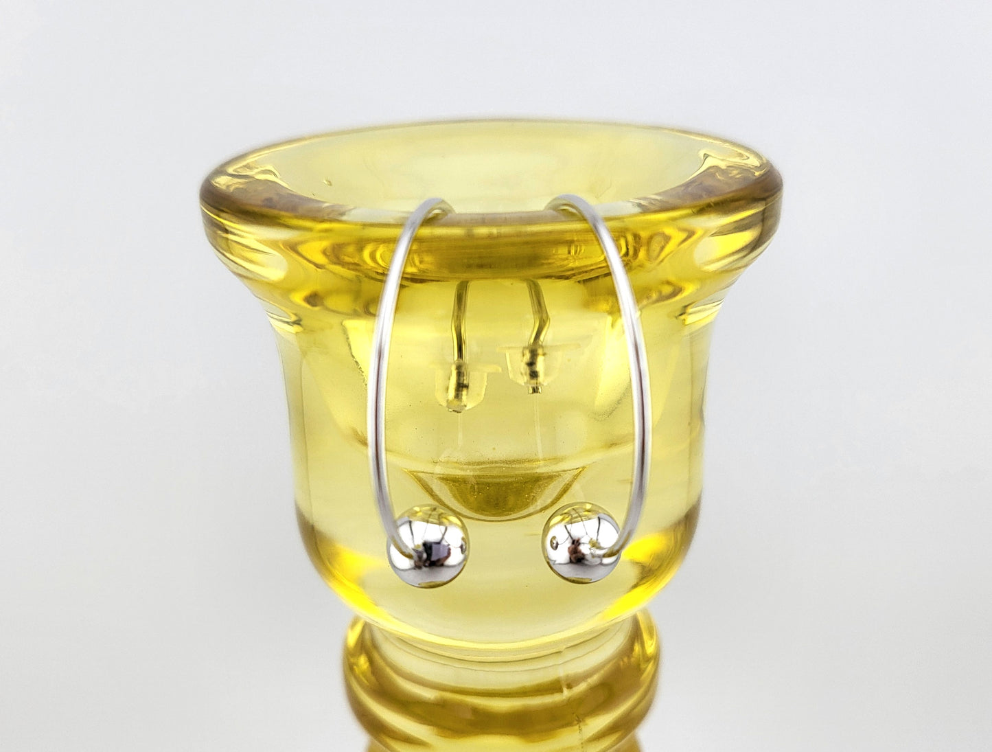 Sterling Silver Orbit Open Huggies