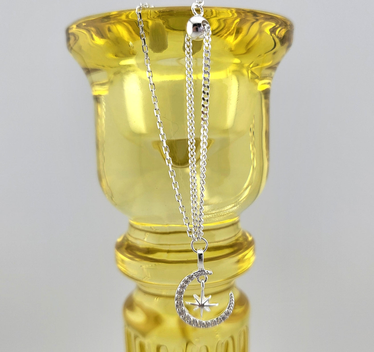 Sterling Silver Celestial Charm Necklace