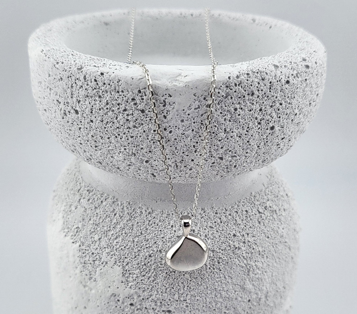 Sterling Silver Water Drop Necklace