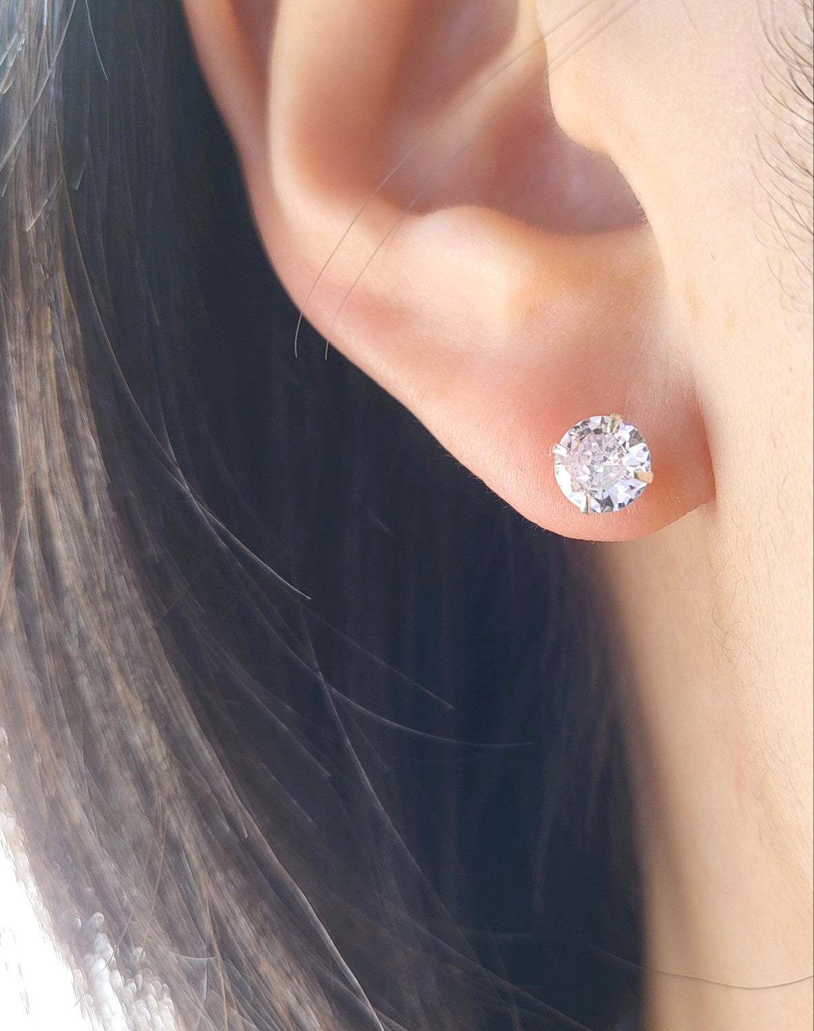 Sterling Silver Brilliant Spark Studs