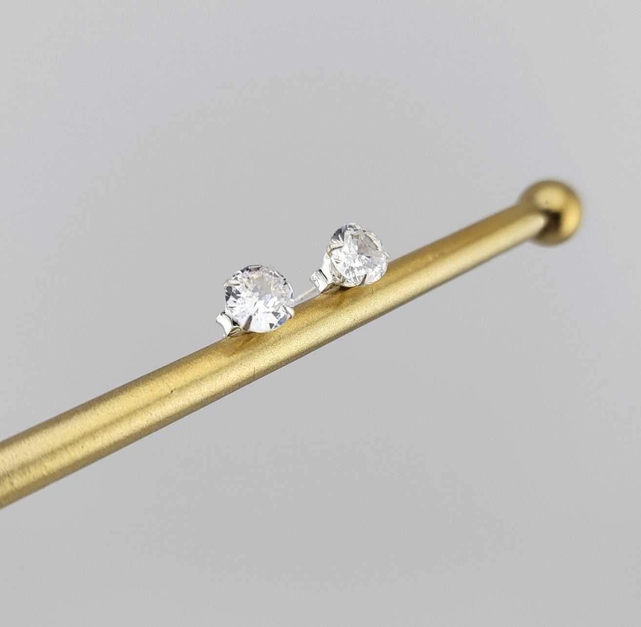 Sterling Silver Brilliant Spark Studs
