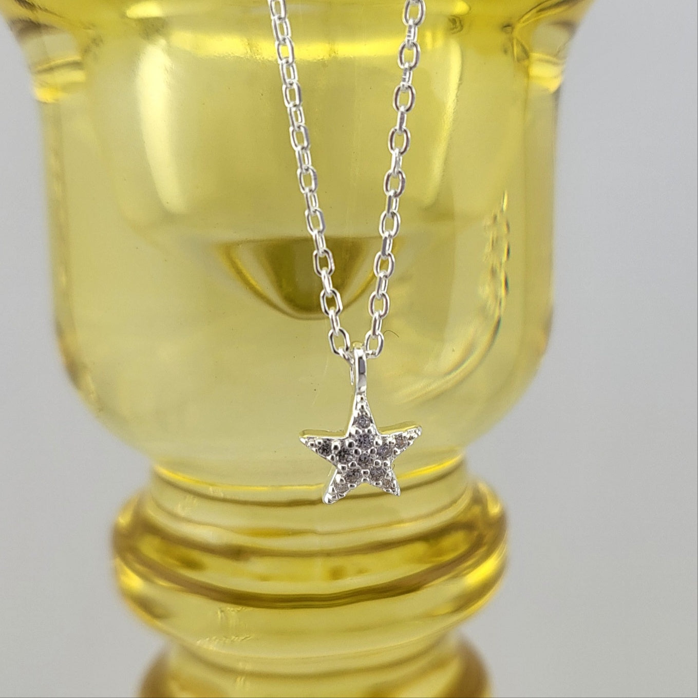 Sterling Silver Stardust Mini Pendant Necklace