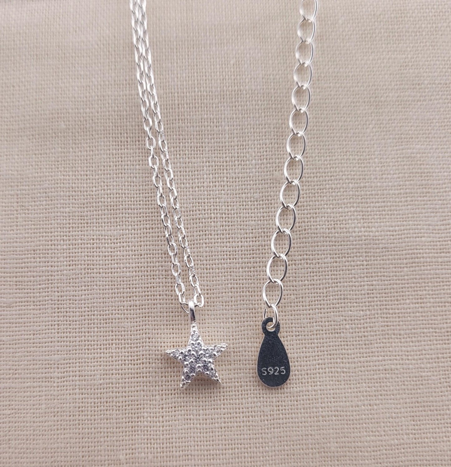 Sterling Silver Stardust Mini Pendant Necklace