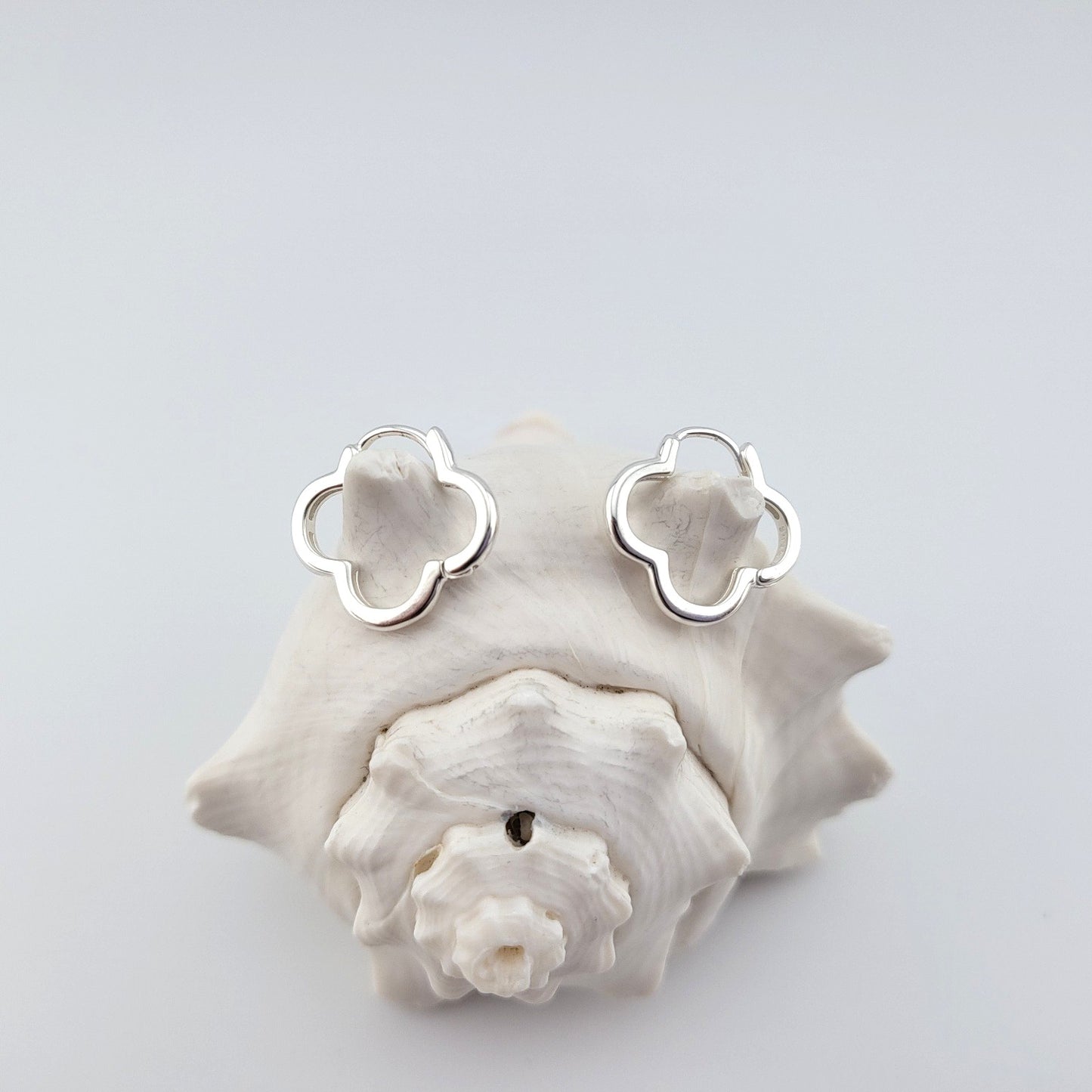 Sterling Silver Bloom Huggies