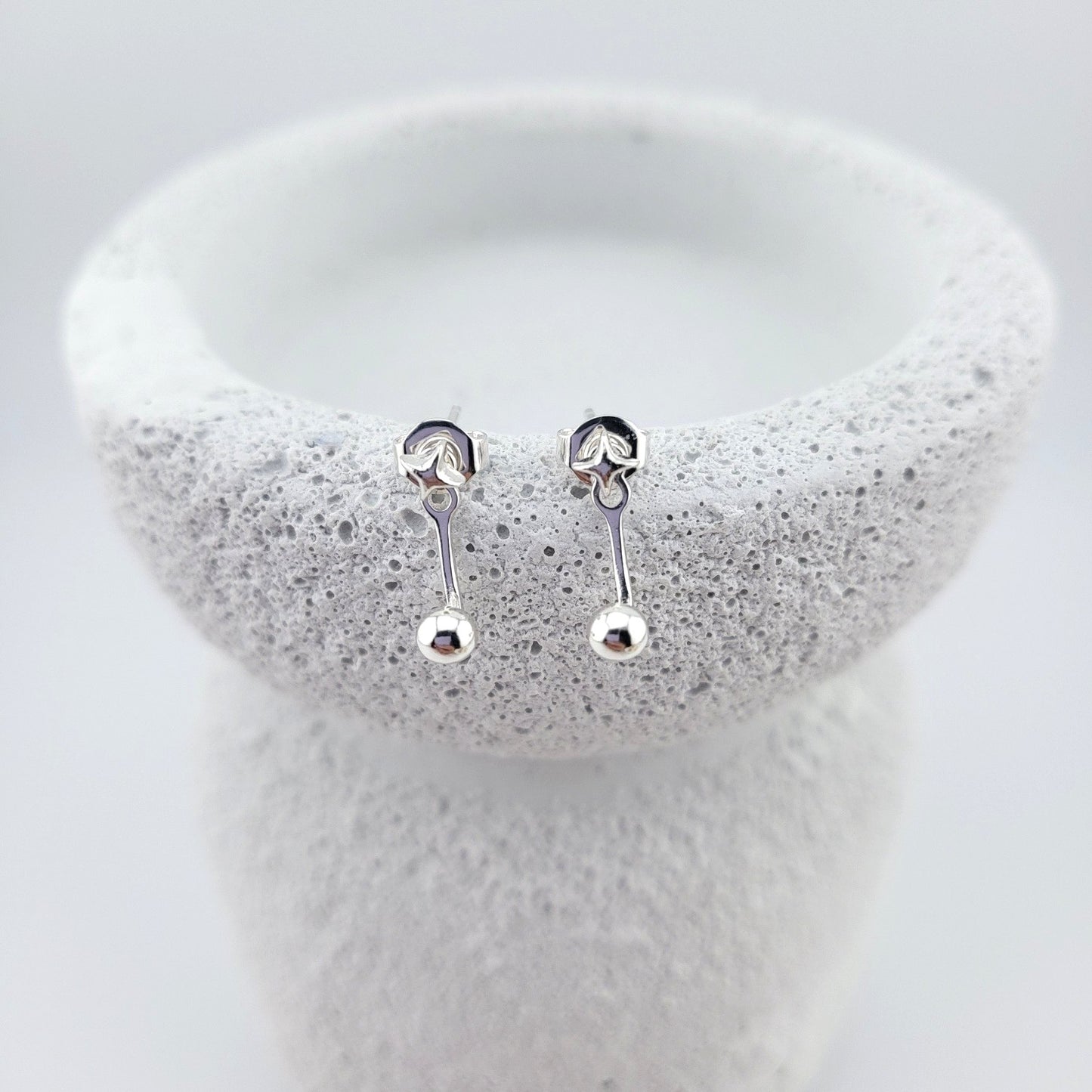 Sterling Silver Starlit Drop Earrings