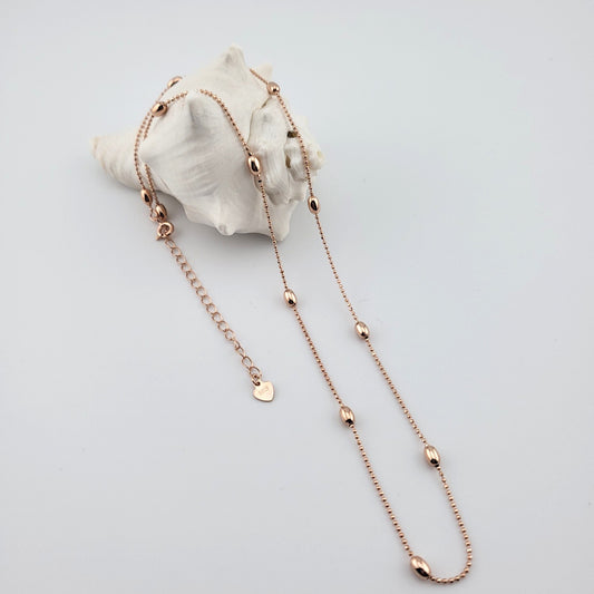 Rose Gold Plated Sterling Silver Everyday Glow Necklace