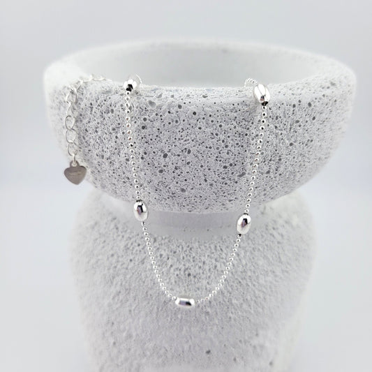 Sterling Silver Everyday Glow Anklet