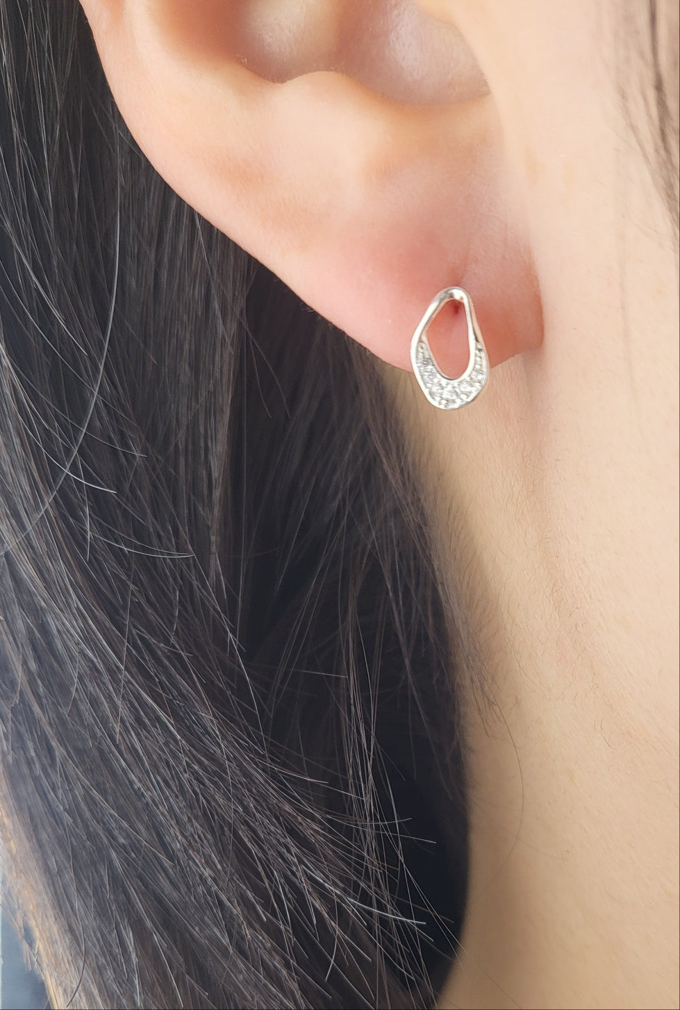 Sterling Silver Drift Sparkle Studs